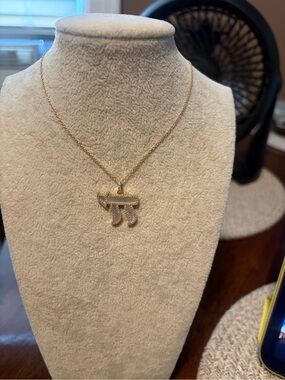 Gold Pi Symbol Pendant Necklace 925 Silver